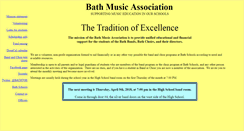 Desktop Screenshot of bathmusicassociation.org